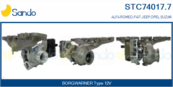 Turbocompressore, sovralimentazione SANDO STC74017.7