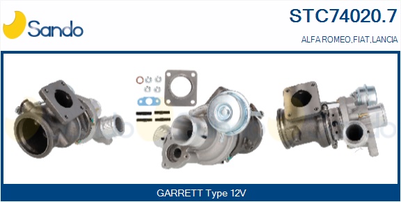 Turbocompressore, sovralimentazione SANDO STC74020.7