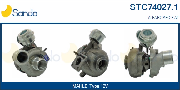 Turbocompressore, sovralimentazione SANDO STC74027.1