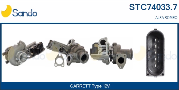 Turbocompressore, sovralimentazione SANDO STC74033.7