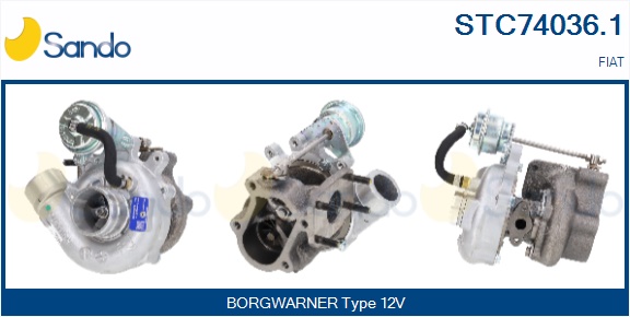 Turbocompressore, sovralimentazione SANDO STC74036.1
