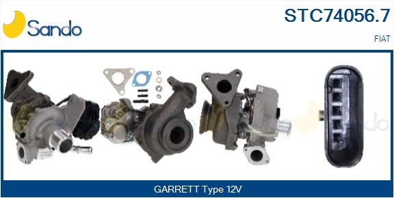 Turbocompressore, sovralimentazione SANDO STC74056.7