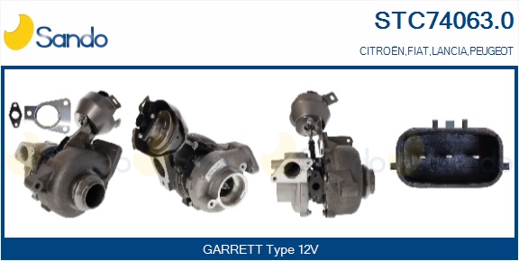 Turbocompressore, sovralimentazione SANDO STC74063.0