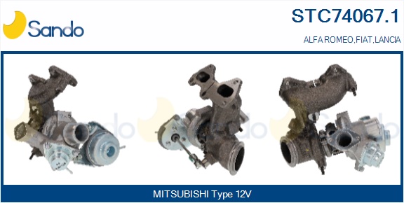Turbocompressore, sovralimentazione SANDO STC74067.1