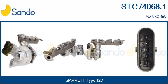 Turbocompressore, sovralimentazione SANDO STC74068.1