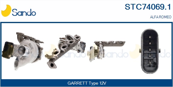 Turbocompressore, sovralimentazione SANDO STC74069.1