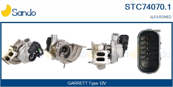 Turbocompressore, sovralimentazione SANDO STC74070.1