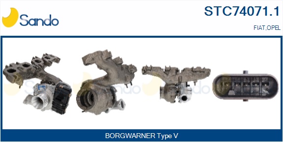 Turbocompressore, sovralimentazione SANDO STC74071.1