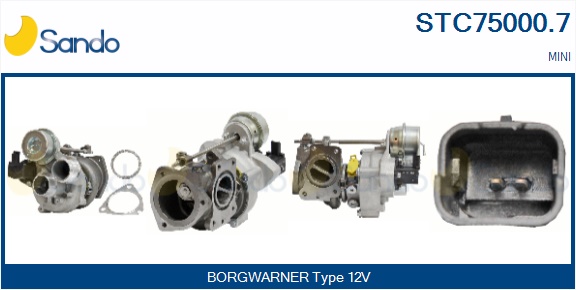 Turbocompressore, sovralimentazione SANDO STC75000.7