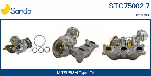 Turbocompressore, sovralimentazione SANDO STC75002.7