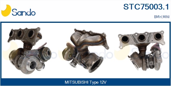 Turbocompressore, sovralimentazione SANDO STC75003.1