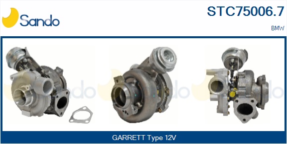Turbocompressore, sovralimentazione SANDO STC75006.7