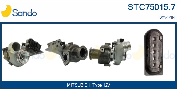 Turbocompressore, sovralimentazione SANDO STC75015.7
