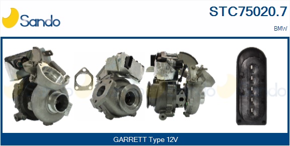 Turbocompressore, sovralimentazione SANDO STC75020.7