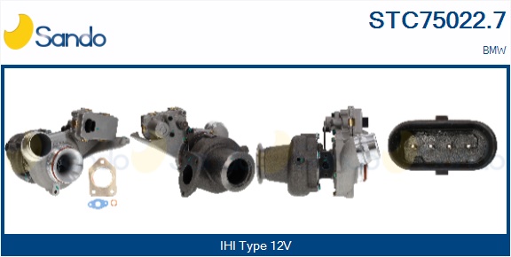 Turbocompressore, sovralimentazione SANDO STC75022.7