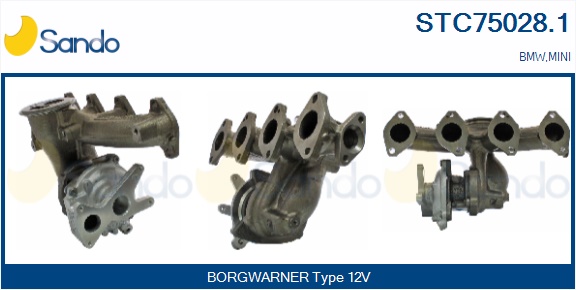 Turbocompressore, sovralimentazione SANDO STC75028.1