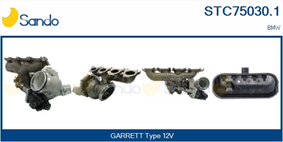 Turbocompressore, sovralimentazione SANDO STC75030.1