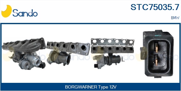 Turbocompressore, sovralimentazione SANDO STC75035.7