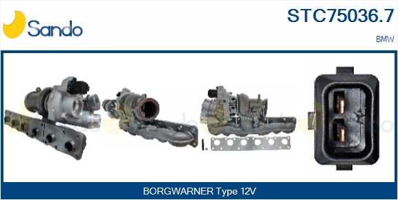 Turbocompressore, sovralimentazione SANDO STC75036.7