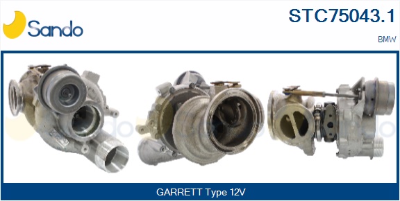 Turbocompressore, sovralimentazione SANDO STC75043.1
