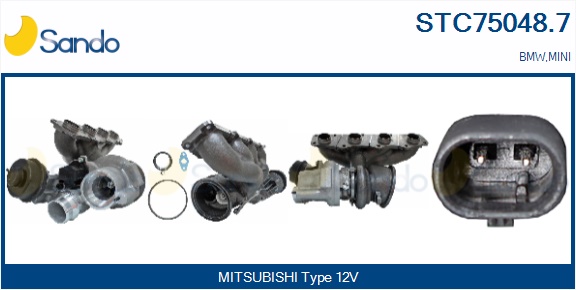 Turbocompressore, sovralimentazione SANDO STC75048.7