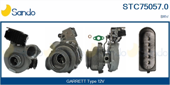 Turbocompressore, sovralimentazione SANDO STC75057.0