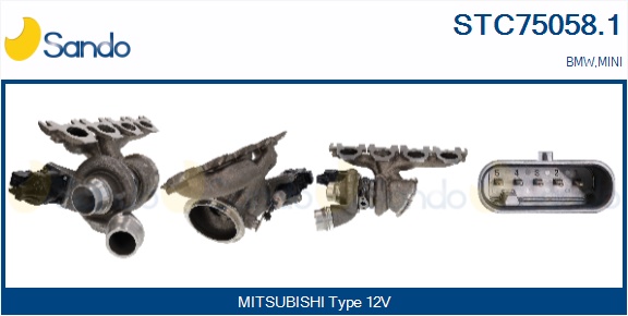 Turbocompressore, sovralimentazione SANDO STC75058.1