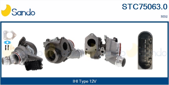 Turbocompressore, sovralimentazione SANDO STC75063.0