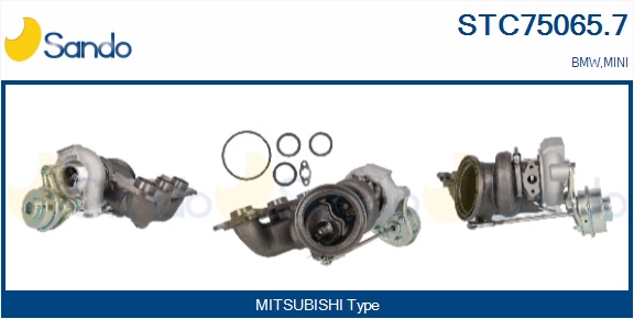 Turbocompressore, sovralimentazione SANDO STC75065.7