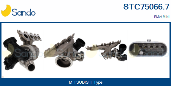 Turbocompressore, sovralimentazione SANDO STC75066.7