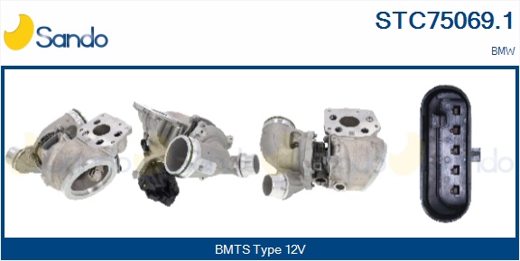 Turbocompressore, sovralimentazione SANDO STC75069.1