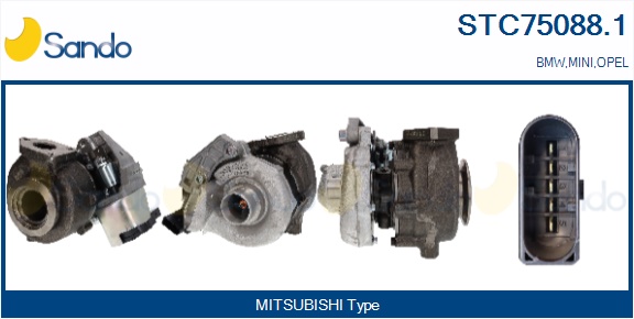 Turbocompressore, sovralimentazione SANDO STC75088.1