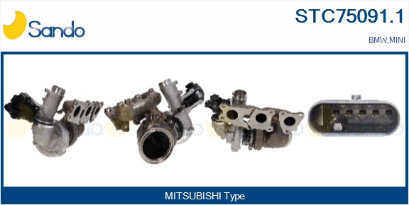 Turbocompressore, sovralimentazione SANDO STC75091.1