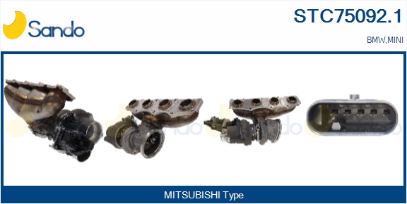 Turbocompressore, sovralimentazione SANDO STC75092.1