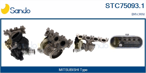 Turbocompressore, sovralimentazione SANDO STC75093.1