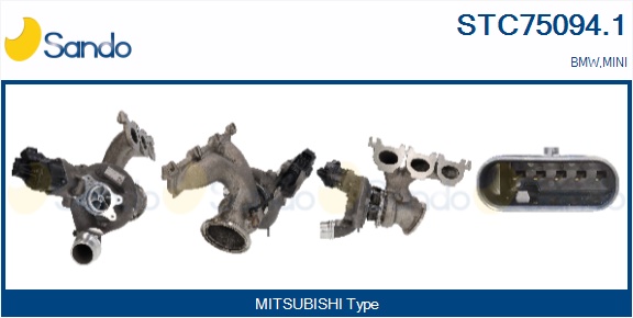 Turbocompressore, sovralimentazione SANDO STC75094.1