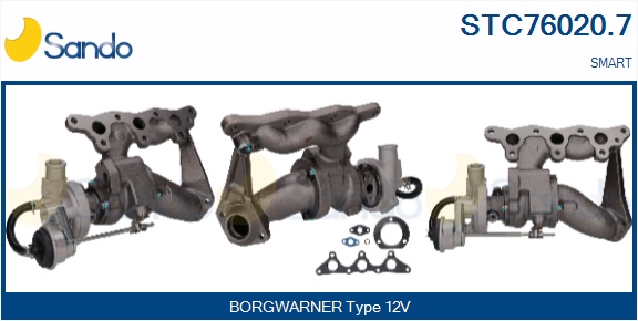Turbocompressore, sovralimentazione SANDO STC76020.7