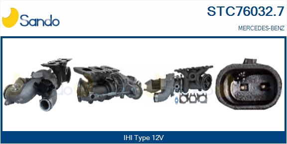 Turbocompressore, sovralimentazione SANDO STC76032.7