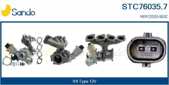 Turbocompressore, sovralimentazione SANDO STC76035.7