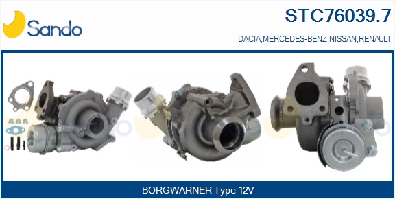 Turbocompressore, sovralimentazione SANDO STC76039.7
