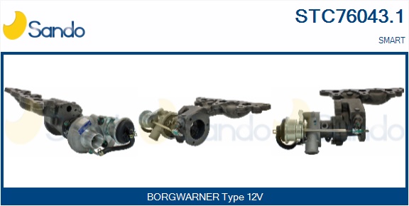 Turbocompressore, sovralimentazione SANDO STC76043.1