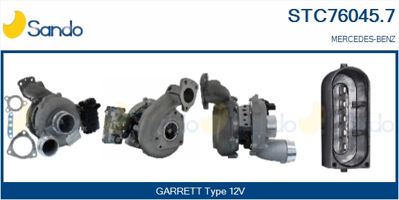 Turbocompressore, sovralimentazione SANDO STC76045.7
