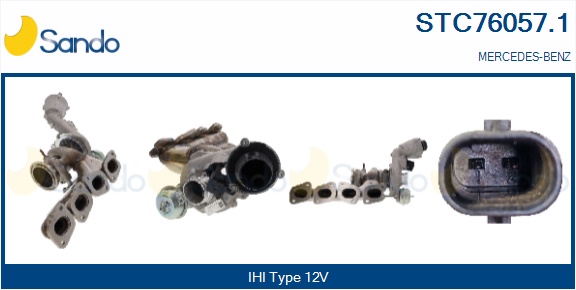 Turbocompressore, sovralimentazione SANDO STC76057.1