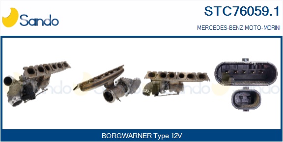 Turbocompressore, sovralimentazione SANDO STC76059.1