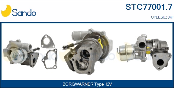 Turbocompressore, sovralimentazione SANDO STC77001.7