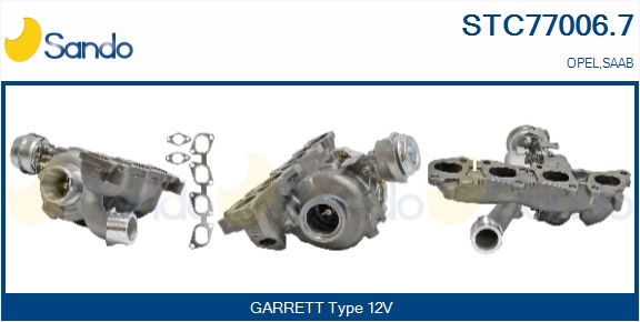 Turbocompressore, sovralimentazione SANDO STC77006.7