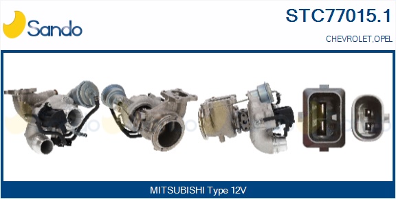 Turbocompressore, sovralimentazione SANDO STC77015.1