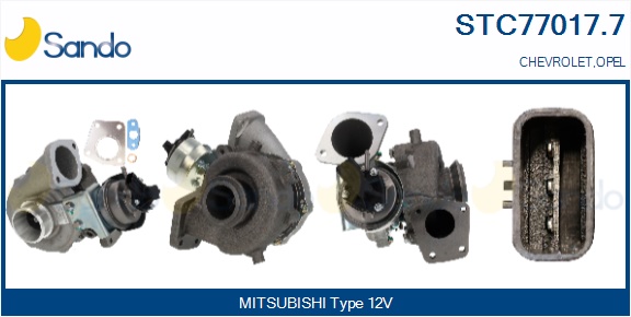 Turbocompressore, sovralimentazione SANDO STC77017.7