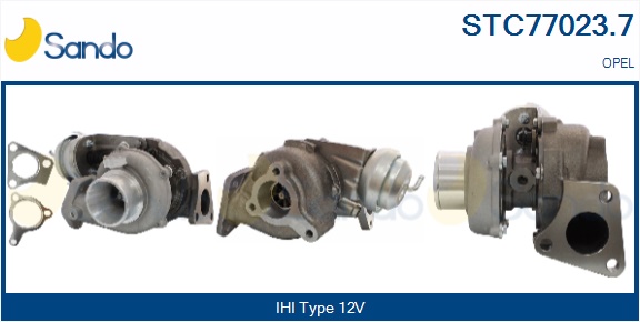 Turbocompressore, sovralimentazione SANDO STC77023.7