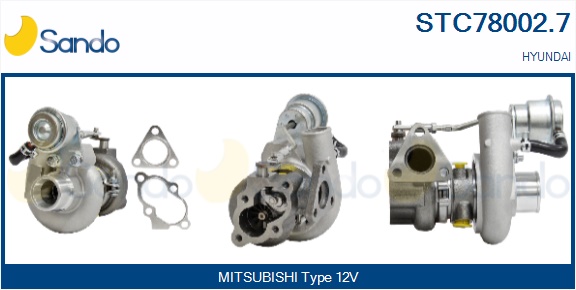 Turbocompressore, sovralimentazione SANDO STC78002.7